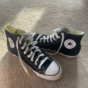BLACK HIGHTOP CONVERSE
